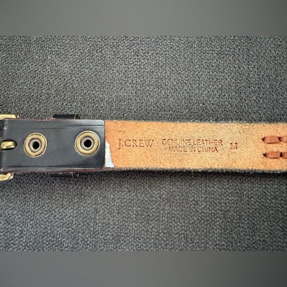 J. Crew brown genuine leather women’s belt size M - Picture 6 of 6